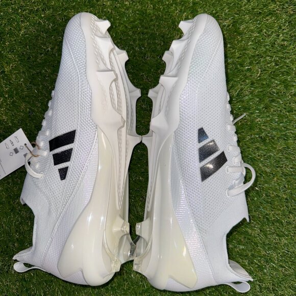 Adidas SM Adizero Electric + Football Cleats White Black IH7451 Men\'s NEW main image 5